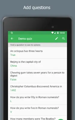 Quizzer (create tests) android App screenshot 12