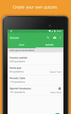 Quizzer (create tests) android App screenshot 13