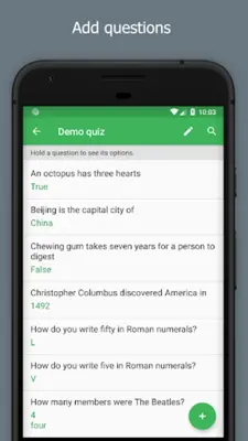 Quizzer (create tests) android App screenshot 20