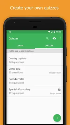 Quizzer (create tests) android App screenshot 21