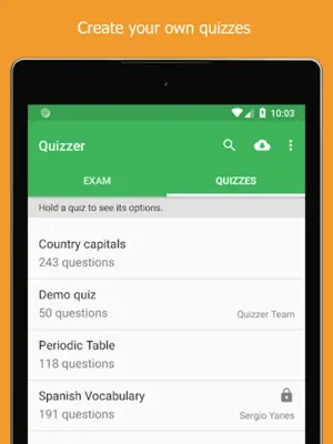 Quizzer (create tests) android App screenshot 5